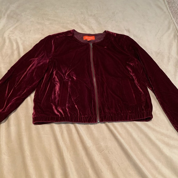 NWOT Joe Fresh Velvet Bomber Jacket - Picture 2 of 5